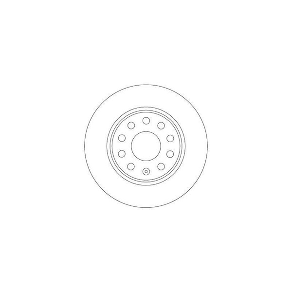 Bromsskiva Solid, Bakaxel Trw DF6952 TRW
