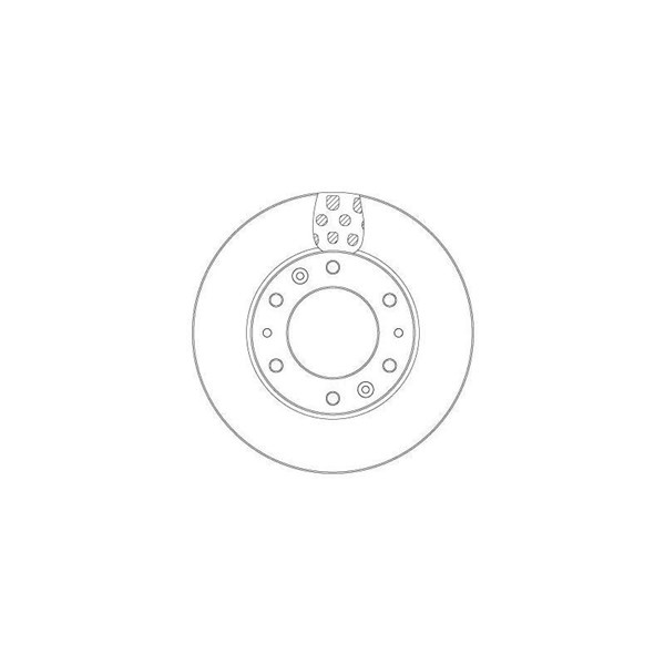 Bromsskiva Solid, Framaxel Trw DF6962S TRW