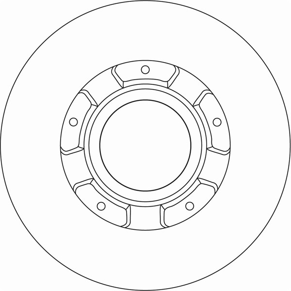 Bromsskiva Solid, Bakaxel Trw DF6963S TRW