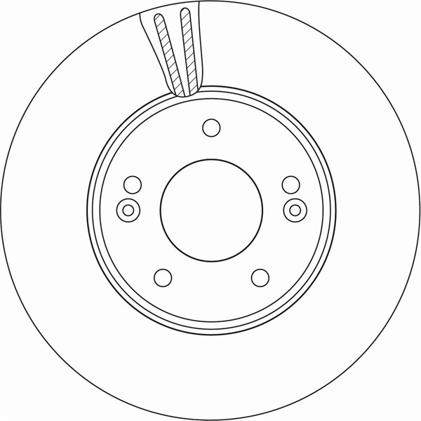 Bromsskiva Ventilerad, Framaxel Trw DF6966 TRW