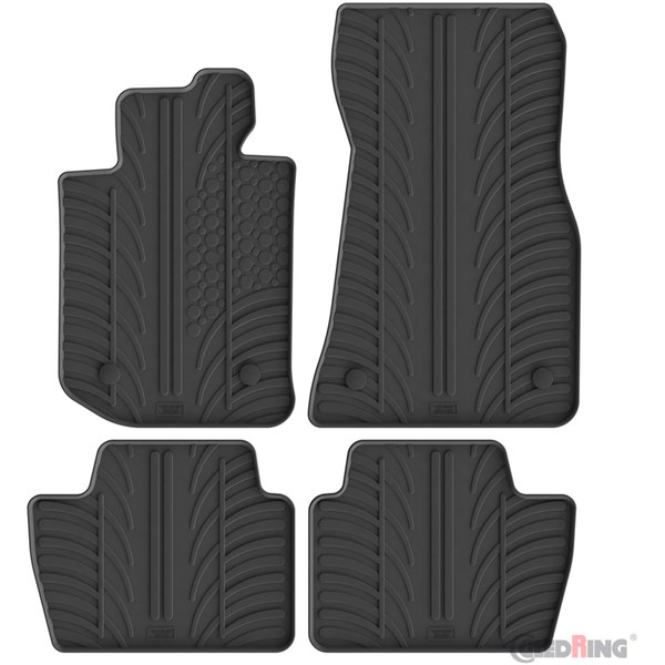Gummimattor BMW 4 Series (G22) Coupe 2020, Fram eller bak Gledrin GledRing
