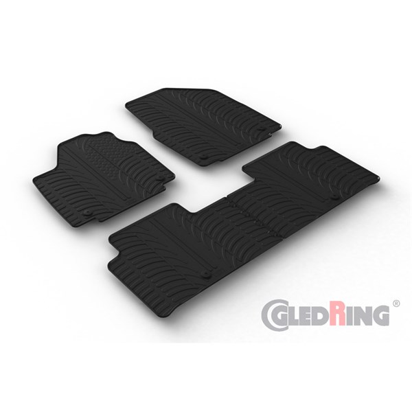 Gummimattor Kia EV6 2021- , Fram eller bak GledRing
