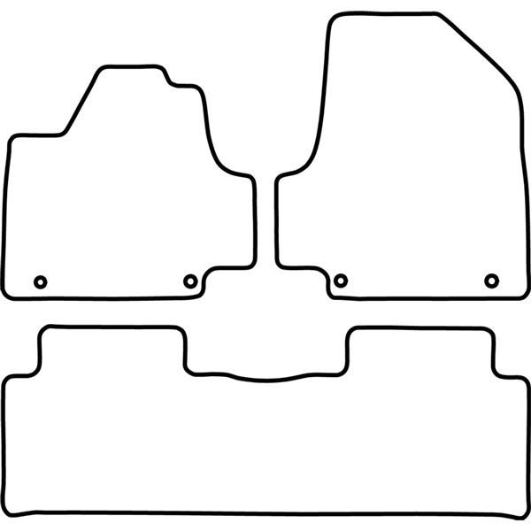 Textilmatta, kupé, Fram eller bak Autostyle TM HY556 AutoStyle