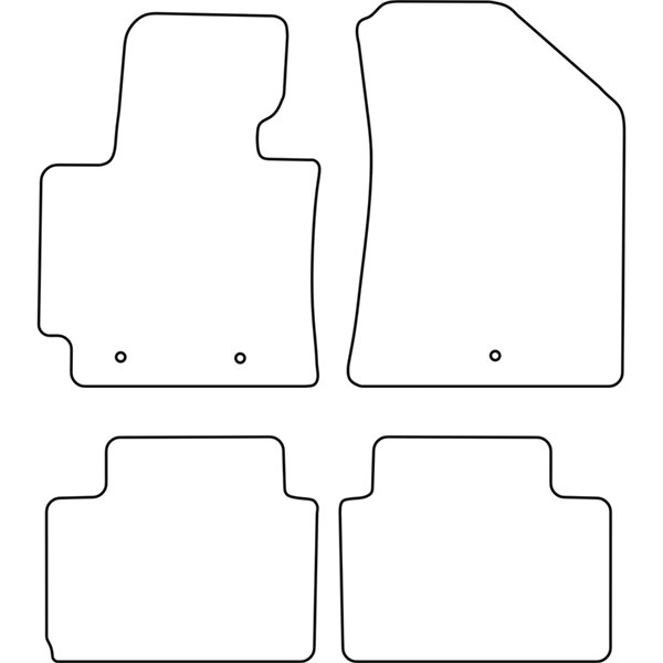 Textilmatta, kupé, Fram eller bak Autostyle TM KI554V AutoStyle Textilmatta, kupé, Fram eller bak Autostyle TM KI554V AutoStyle