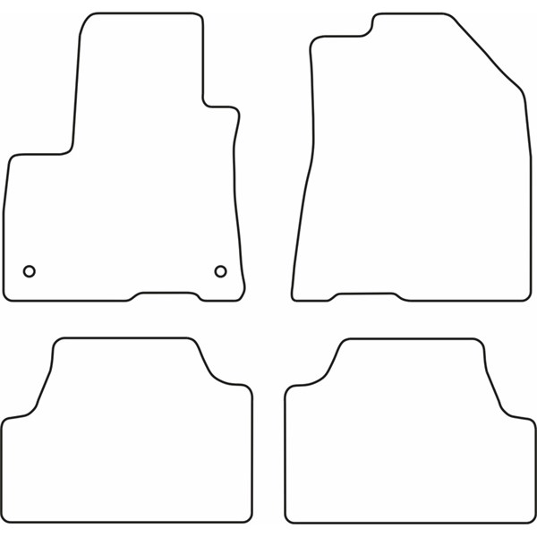 Textilmatta, kupé, Fram eller bak Autostyle TM KI555V AutoStyle