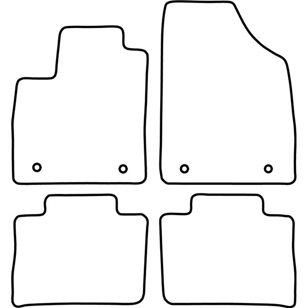 Textilmatta, kupé, Fram eller bak Autostyle TM MG502 AutoStyle