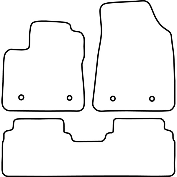 Textilmatta, kupé, Fram eller bak Autostyle TM MG503 AutoStyle