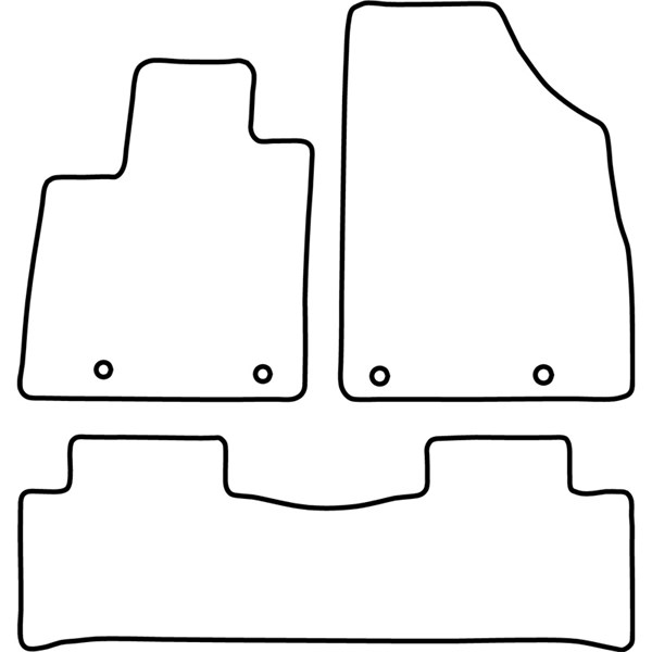 Textilmatta, kupé, Fram eller bak Autostyle TM MG504V AutoStyle