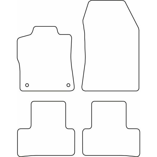 Textilmatta, kupé, Fram eller bak Autostyle TM PE552V AutoStyle