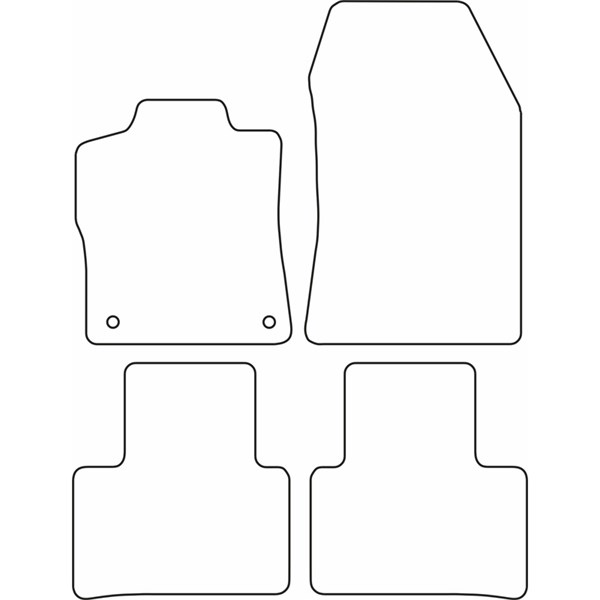 Textilmatta, kupé, Fram eller bak Autostyle TM PE553 AutoStyle