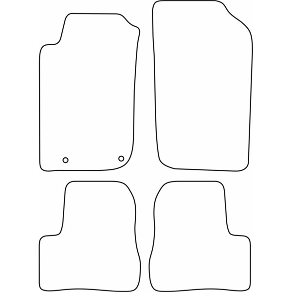 Textilmatta, kupé, Fram eller bak Autostyle TM PE555 AutoStyle Textilmatta, kupé, Fram eller bak Autostyle TM PE555 AutoStyle