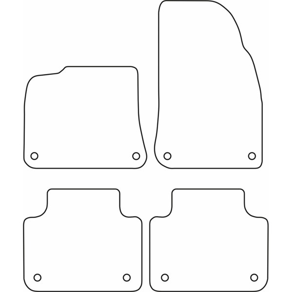 Textilmatta, kupé, Fram eller bak Autostyle TM PO501 AutoStyle