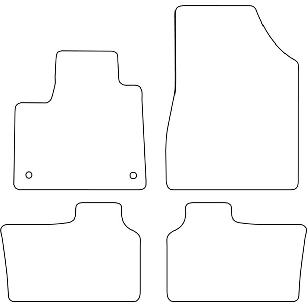 Textilmatta, kupé, Fram eller bak Autostyle TM RE581 AutoStyle