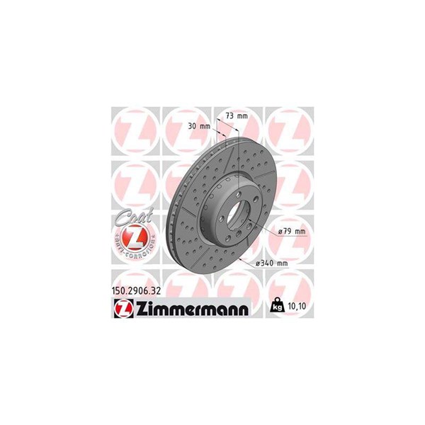 Bromsskiva Bromsskiva tvådelad, Framaxel Zimmermann 150.2906.32 ZIMMERMANN