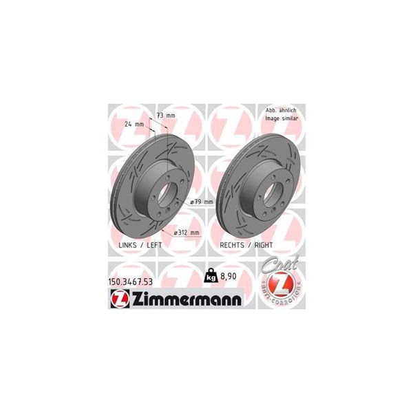 Bromsskiva Ventilerad, Framaxel Zimmermann Black Z 150.3467.53 ZIMMERMANN Bromsskiva Ventilerad, Framaxel Zimmermann Black Z 150.3467.53 ZIMMERMANN