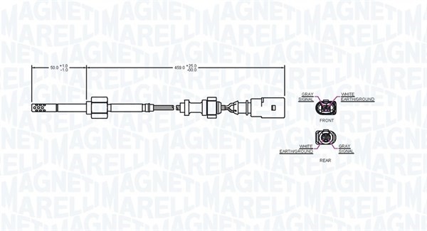 Sensor, avgastemperatur Magneti marelli 172000093010 MAGNETI MARELLI