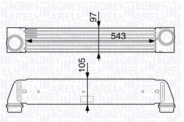 Intercooler Magneti marelli 351319202370 MAGNETI MARELLI