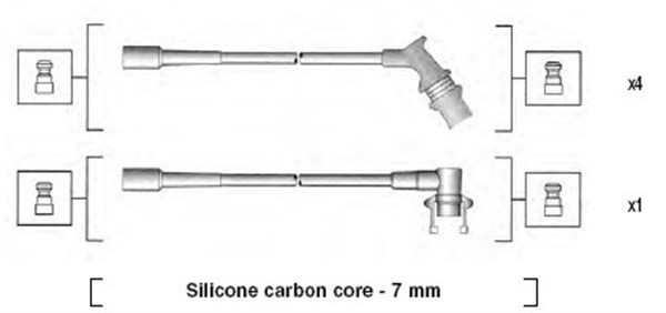 Tändkabelsats Magneti marelli 941145270724 MAGNETI MARELLI