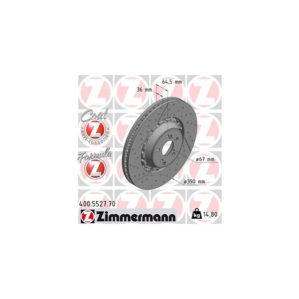 Bromsskiva Bromsskiva tvådelad, Framaxel Zimmermann 400.5527.70 ZIMMERMANN Bromsskiva Bromsskiva tvådelad, Framaxel Zimmermann 400.5527.70 ZIMMERMANN