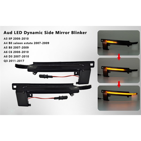 Blinklyktor, sats, Ytterspegel Autostyle DL AUL12LS AutoStyle