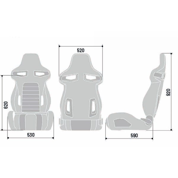Sportstol, Universal Sparco SP 9011RS Sportstol, Universal Sparco SP 9011RS