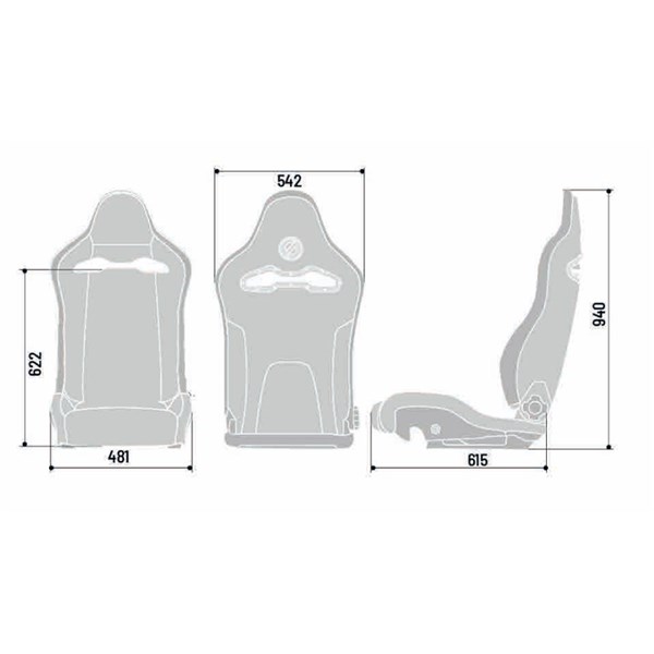 Sportstol, Universal Sparco SP 974ZNRSX Sportstol, Universal Sparco SP 974ZNRSX