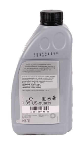 Automatväxellådsolja (atf) Genuine Mercedes CVT , 1L, Universal Original