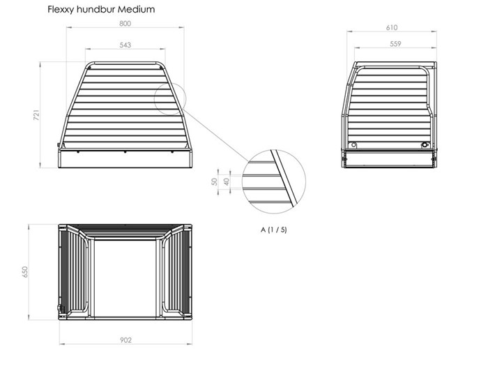 Hundbur Flexxy M, Universal Hundbur Flexxy M, Universal