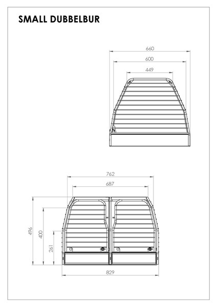 Hundbur Flexxy dubbel S, Universal Hundbur Flexxy dubbel S, Universal