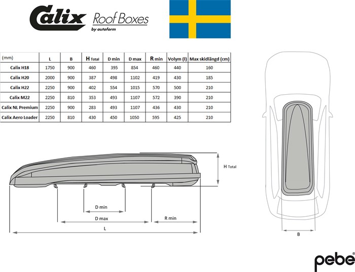 Calix takbox Nordic Loader Premium Vit, Universal Calix 964002 CALIX Calix takbox Nordic Loader Premium Vit, Universal Calix 964002 CALIX
