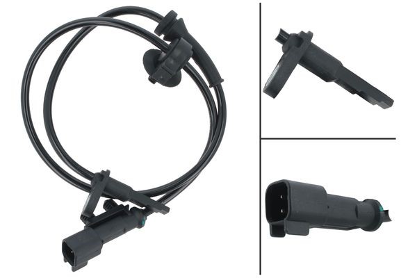 ABS-givare, Sensor, hjulvarvtal, Bakaxel, båda sidor