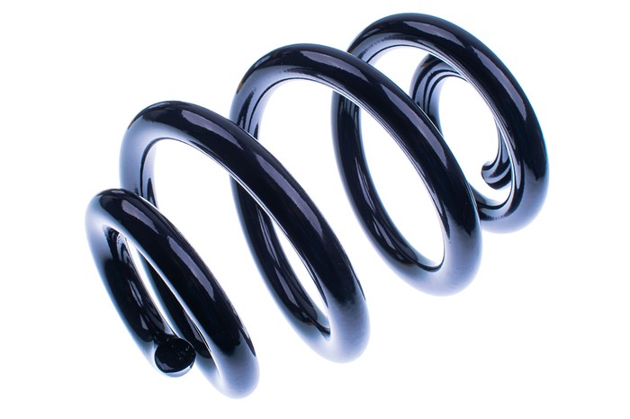 Spiralfjäder, Bakaxel