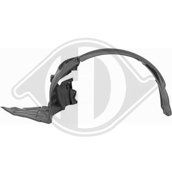 Beklädnad, hjulhus, Vänster fram Diederichs 4474009 DIEDERICHS