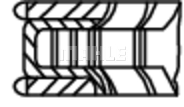 Kolvringar, kit Mahle 001 06 N0 MAHLE