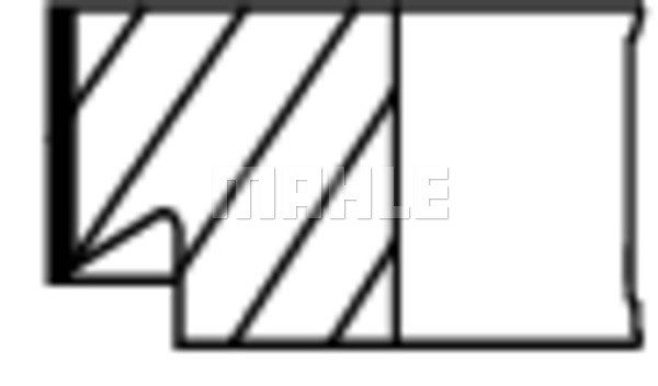 Kolvringar, kit Mahle 013 17 N2 MAHLE Kolvringar, kit Mahle 013 17 N2 MAHLE