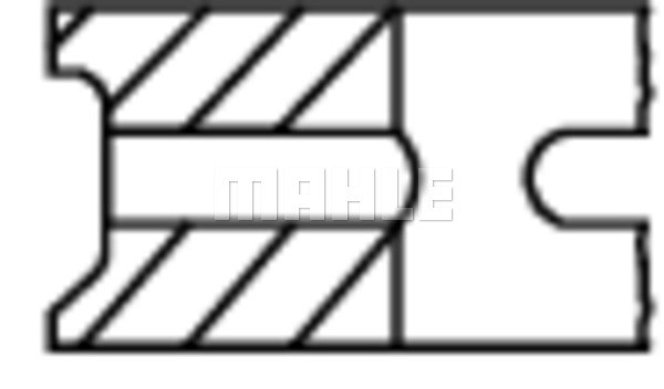 Kolvringar, kit Mahle 014 53 N0 MAHLE