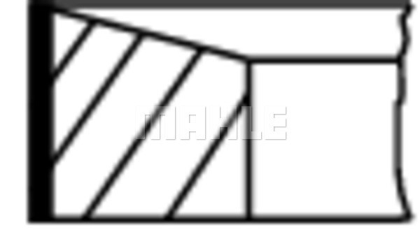 Kolvringar, kit Mahle 022 07 N0 MAHLE