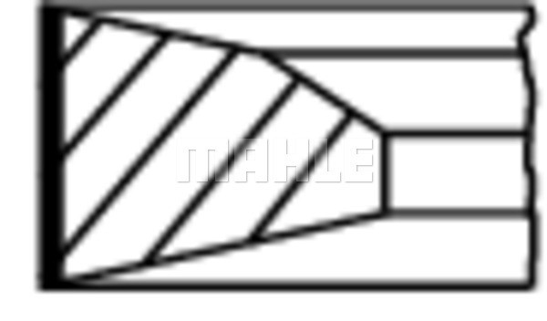 Kolvringar, kit Mahle 022 12 N0 MAHLE