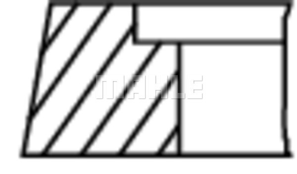Kolvringar, kit Mahle 030 31 N1 MAHLE