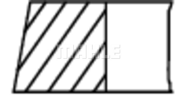 Kolvringar, kit Mahle 030 61 N2 MAHLE