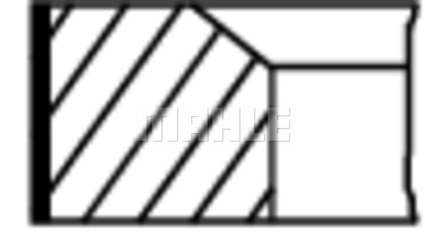 Kolvringar, kit Mahle 031 86 N0 MAHLE Kolvringar, kit Mahle 031 86 N0 MAHLE