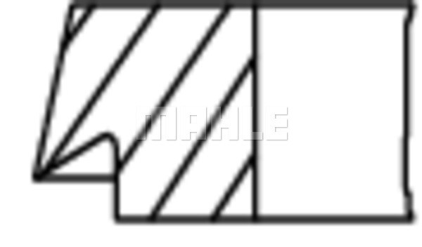 Kolvringar, kit Mahle 031 86 N0 MAHLE Kolvringar, kit Mahle 031 86 N0 MAHLE