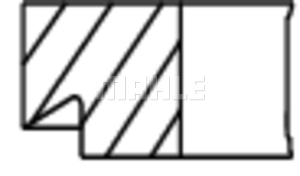 Kolvringar, kit Mahle 039 02 V0 MAHLE