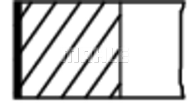 Kolvringar, kit Mahle 039 82 V0 MAHLE
