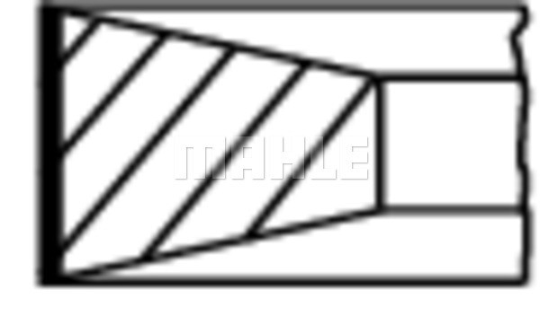 Kolvringar, kit Mahle 040 06 N0 MAHLE