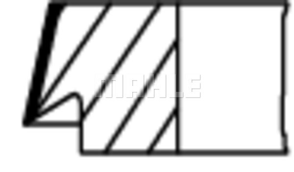 Kolvringar, kit Mahle 040 17 N0 MAHLE
