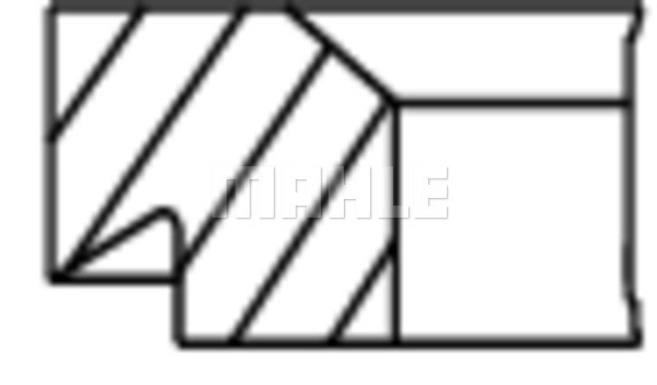 Kolvringar, kit Mahle 503 59 N0 MAHLE
