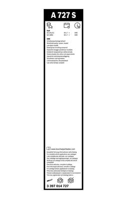 Torkarblad, Fram Bosch 3 397 014 727 BOSCH