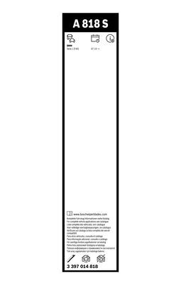 Torkarblad, Fram Bosch 3 397 014 818 BOSCH