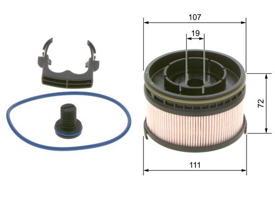 Bränslefilter Bosch F 026 402 261 BOSCH